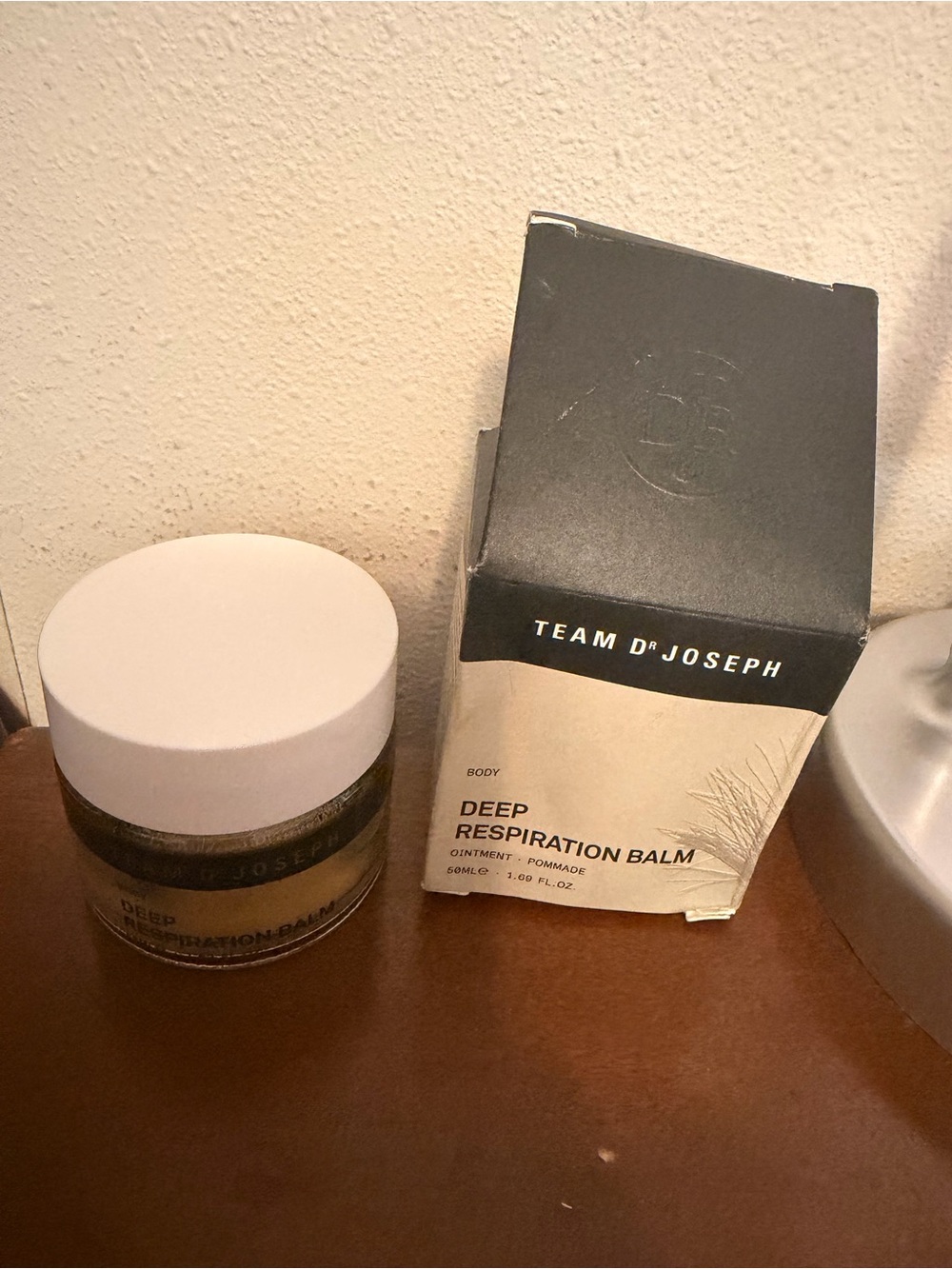 New Team Dr Joseph Deep Respiration Balm — White Jar